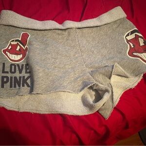Victoria Secret PINK Cleveland Indians Shorts Grey Size small S